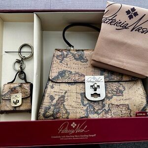 Patricia Nash Vintage Map Print Handbag Set